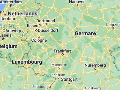 Map showing location of Wetzlar (50.56109, 8.50495)