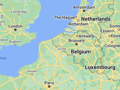 Map showing location of Wevelgem (50.8, 3.16667)