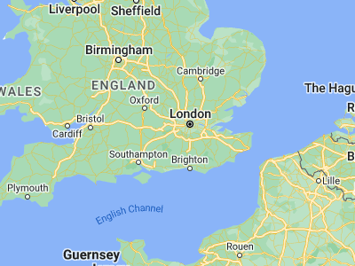 Map showing location of Weybridge (51.37216, -0.45297)