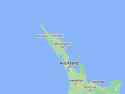 Map showing location of Whangarei (-35.73167, 174.32391)