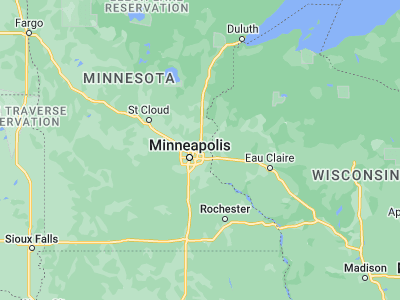 Map showing location of White Bear Lake (45.08469, -93.00994)