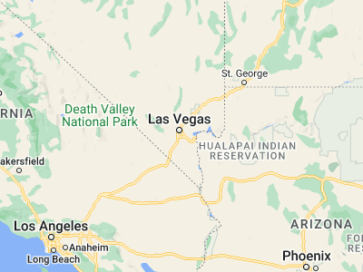 Map showing location of Whitney (36.07081, -115.08416)