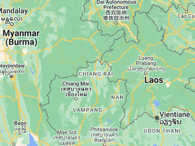 Map showing location of Wiang Chai (19.88361, 99.93314)