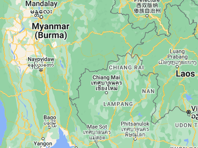 Map showing location of Wiang Haeng (19.557, 98.6425)