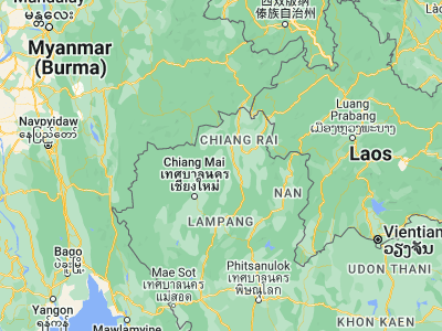 Map showing location of Wiang Pa Pao (19.34778, 99.50722)