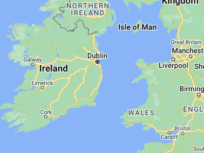 Map showing location of Wicklow (52.975, -6.04944)