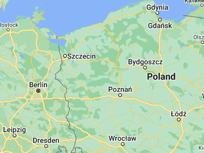 Map showing location of Wieleń (52.89461, 16.17136)