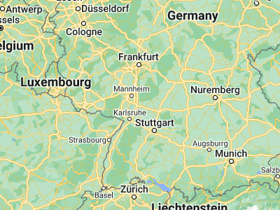 Map showing location of Wiesloch (49.29504, 8.69846)