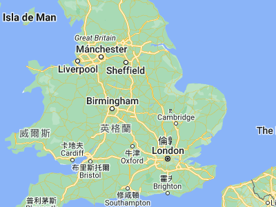 Map showing location of Wigston Magna (52.58128, -1.09248)