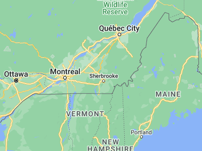 Map showing location of Windsor (45.56678, -71.99909)