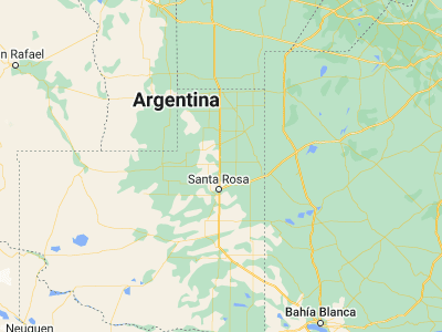 Map showing location of Winifreda (-36.22643, -64.23388)