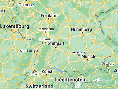 Map showing location of Winnenden (48.87563, 9.39819)