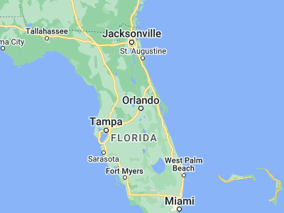 Map showing location of Winter Park (28.6, -81.33924)