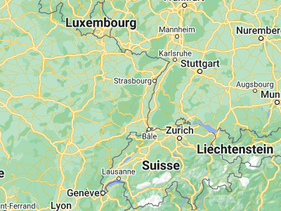 Map showing location of Wintzenheim (48.07269, 7.29072)
