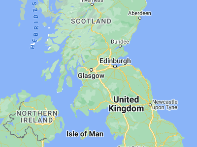 Map showing location of Wishaw (55.76667, -3.91667)