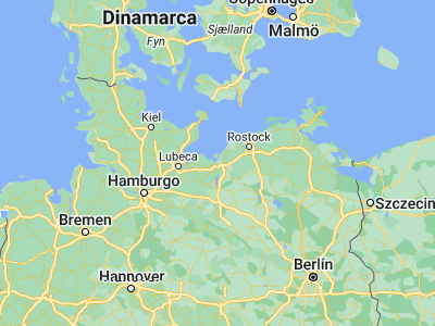 Map showing location of Wismar (53.89314, 11.45286)
