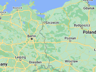 Map showing location of Witnica (52.67318, 14.89765)