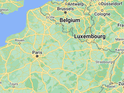 Map showing location of Witry-lès-Reims (49.29162, 4.1192)
