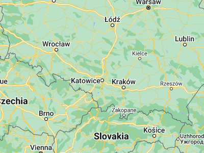 Map showing location of Wojkowice (50.36509, 19.03652)