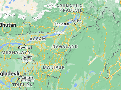 Map showing location of Wokha (26.09716, 94.25817)