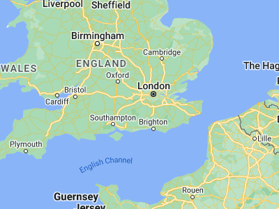 Map showing location of Woking (51.31903, -0.55893)