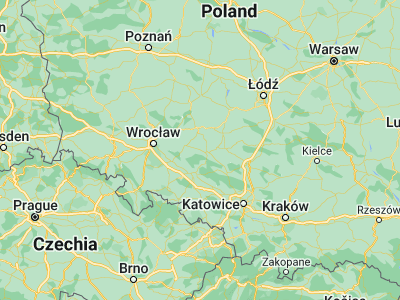 Map showing location of Wołczyn (51.01845, 18.04994)