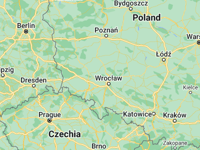 Map showing location of Wołów (51.33656, 16.64429)