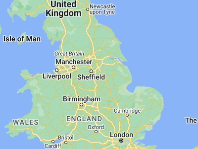 Map showing location of Worksop (53.30182, -1.12404)