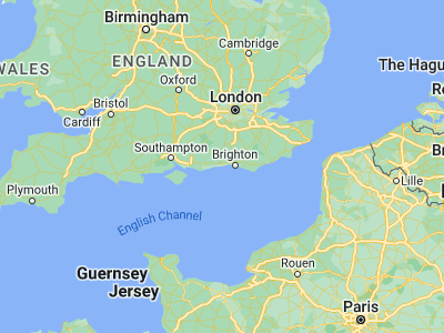 Map showing location of Worthing (50.81448, -0.37126)