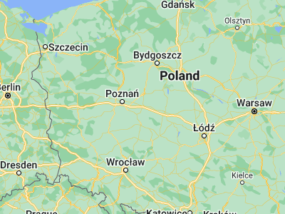 Map showing location of Września (52.32512, 17.56519)