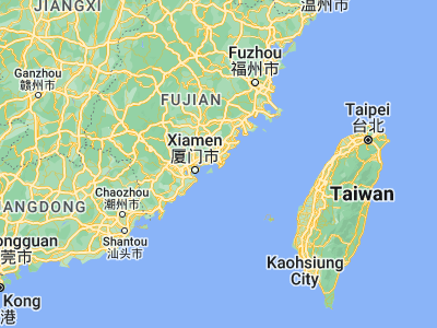 Map showing location of Wubao (24.59278, 118.5525)