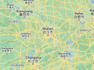 Map showing location of Wuhan (30.58333, 114.26667)