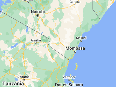 Map showing location of Wundanyi (-3.40193, 38.36402)