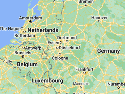 Map showing location of Wuppertal (51.27027, 7.16755)