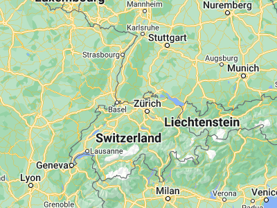 Map showing location of Würenlingen (47.53356, 8.25666)