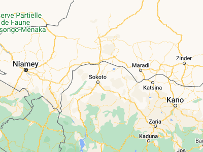 Map showing location of Wurno (13.28777, 5.42326)