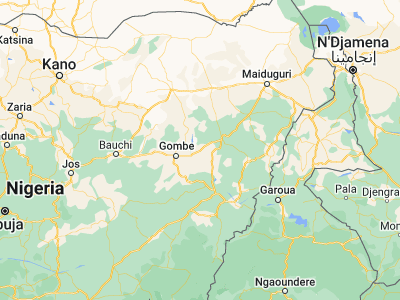 Map showing location of Wuyo (10.38522, 11.69678)