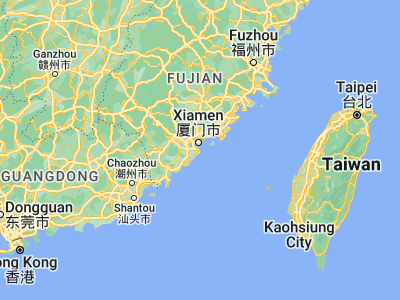 Map showing location of Wuyu (24.33551, 118.14489)