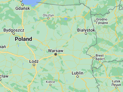 Map showing location of Wyszków (52.59278, 21.4584)