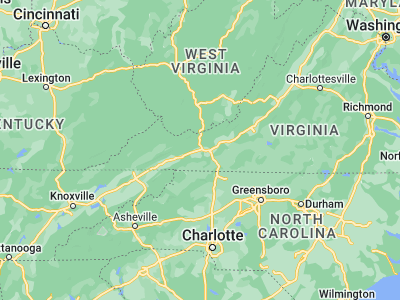 Map showing location of Wytheville (36.94845, -81.08481)