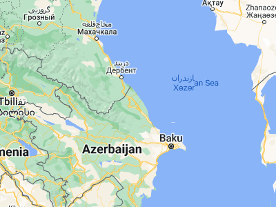 Map showing location of Xaçmaz (41.46349, 48.80605)