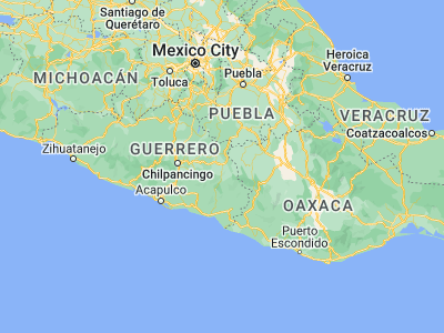 Map showing location of Xalpatlahuac (17.47136, -98.6068)