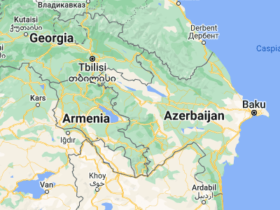 Map showing location of Xanlar (40.58694, 46.31583)