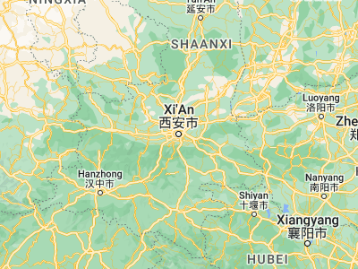Map showing location of Xi’an (34.25833, 108.92861)