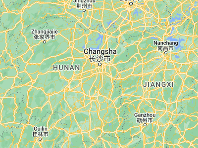 Map showing location of Xiangtan (27.85, 112.9)