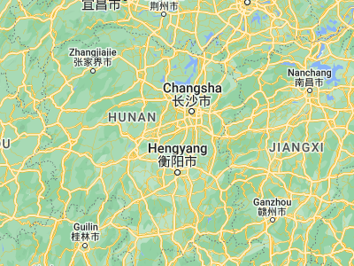 Map showing location of Xiangxiang (27.73333, 112.53333)