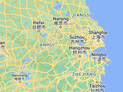 Map showing location of Xiangyang (30.89564, 118.86678)