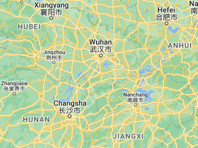 Map showing location of Xianning (29.88333, 114.21667)