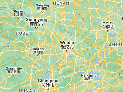 Map showing location of Xiaogan (30.91667, 113.9)