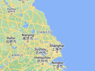Map showing location of Xichang (32.525, 120.59167)